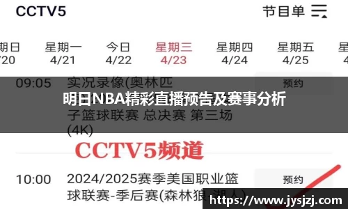 明日NBA精彩直播预告及赛事分析